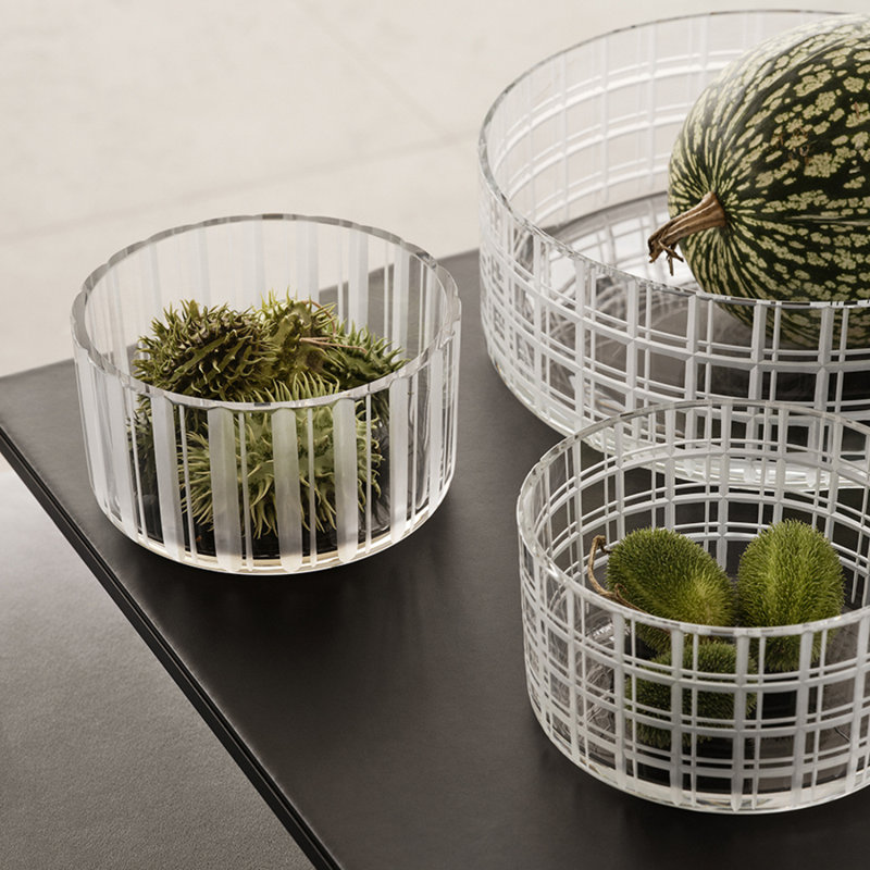 Orrefors Cut In Number Stripes Bowl Small | Wayfair
